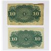 Image 2 : 1863 FRIEDBERG 1257-8 TWO PIECES