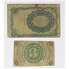 Image 2 : 2 PIECE FRACTIONAL CURRENCY FRIEDBERG