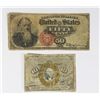 Image 1 : 2 PIECE FRACTIONAL CURRENCY FRIEDBERG
