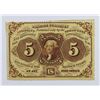 Image 1 : 1862 FIVE CENT POSTAGE CURRENCY