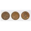 Image 1 : THREE INDIAN HEAD CENTS - SEE DESCRIPTION