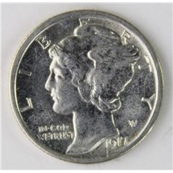 1917-D  MERCURY DIME