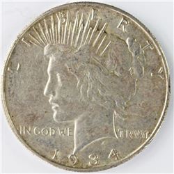 1934-S PEACE SILVER DOLLAR