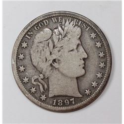 1897-S BARBER HALF DOLLAR