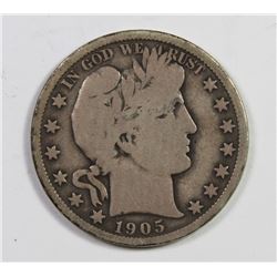 1905-O BARBER HALF DOLLAR