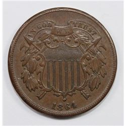 1864 TWO CENT PIECE