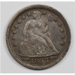 1853 ARROWS DIME