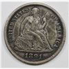 Image 1 : 1891 SEATED DIME