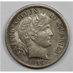 1916 BARBER DIME