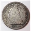 Image 1 : 1871 SEATED DOLLAR