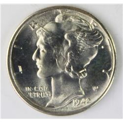 1942-D MERCURY DIME