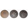 Image 1 : GROUP OF THREE LARGE CENTS