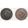 Image 1 : TWO 1832 LARGE CENTS