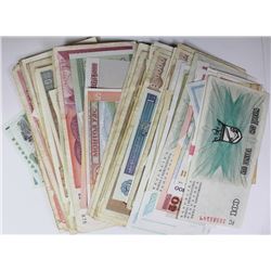 400 MIXED PIECES OF FOREIGN CURRENCY