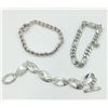 Image 1 : THREE STERLING SILVER BRACELETS
