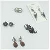 Image 1 : (5) PAIRS OF STERLING SILVER EARRINGS