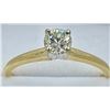 Image 1 : 14K YELLOW GOLD DIAMOND SOLITAIRE RING