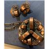 Image 2 : LOT OF VINTAGE MODERNISTIC COPPER