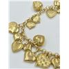 Image 1 : 14K CHARM BRACELET WITH HEART CHARMS