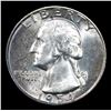 Image 2 : 1954-p . . Washington Quarter 25c Grades GEM Unc