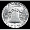 Image 3 : 1954-p . . Franklin Half Dollar 50c Grades Select Unc