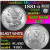 Image 1 : ***Auction Highlight*** 1881-o . . Morgan Dollar $1 Graded Choice+ Unc By USCG (fc)