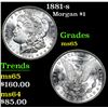 Image 1 : 1881-s . . Morgan Dollar $1 Grades GEM Unc