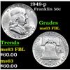 Image 1 : 1949-p . . Franklin Half Dollar 50c Grades Select Unc FBL