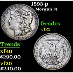 1893-p . . Morgan Dollar $1 Grades vf+