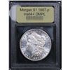 Image 2 : ***Auction Highlight*** 1887-p . . Morgan Dollar $1 Graded Choice Unc+ DMPL By USCG (fc)