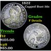 Image 1 : 1822 . . Capped Bust Half Dollar 50c Grades f details