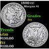 Image 1 : 1890-cc . . Morgan Dollar $1 Grades f+