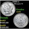 Image 1 : 1889-o . . Morgan Dollar $1 Grades Select Unc