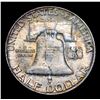 Image 3 : 1958-d Original Mint Set Toning . Franklin Half Dollar 50c Grades GEM++ Unc