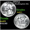 Image 1 : 1953-p . . Washington Quarter 25c Grades Choice+ Unc