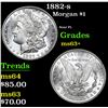 Image 1 : 1882-s . Semi PL Morgan Dollar $1 Grades Select+ Unc