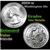 Image 1 : 2019-w . . Washington Quarter 25c Grades Unc Details