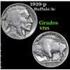 Image 1 : 1929-p . . Buffalo Nickel 5c Grades vf+