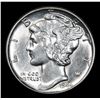 Image 2 : 1944-p . . Mercury Dime 10c Grades Choice Unc