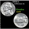 Image 1 : 1954-s . . Jefferson Nickel 5c Grades Choice Unc