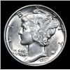 Image 2 : 1937-p . . Mercury Dime 10c Grades Choice+ Unc