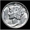 Image 2 : 1942-p . . Mercury Dime 10c Grades Choice Unc+ FSB