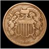 Image 2 : 1864 . . Two Cent Piece 2c Grades vf++