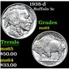 Image 1 : 1938-d . . Buffalo Nickel 5c Grades GEM Unc