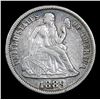 Image 2 : 1889-p . . Seated Liberty Dime 10c Grades xf+