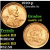 Image 1 : 1920-p . . Lincoln Cent 1c Grades Select+ Unc RD