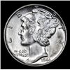 Image 2 : 1944-p . . Mercury Dime 10c Grades GEM FSB