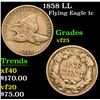Image 1 : 1858 LL . . Flying Eagle Cent 1c Grades vf+