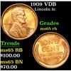 Image 1 : 1909 VDB . . Lincoln Cent 1c Grades GEM Unc RB