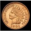 Image 2 : 1901 Supburb Strike . Indian Cent 1c Grades Choice Unc RB